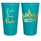 Sorority Gold Metallic Printed Stadium Cup
