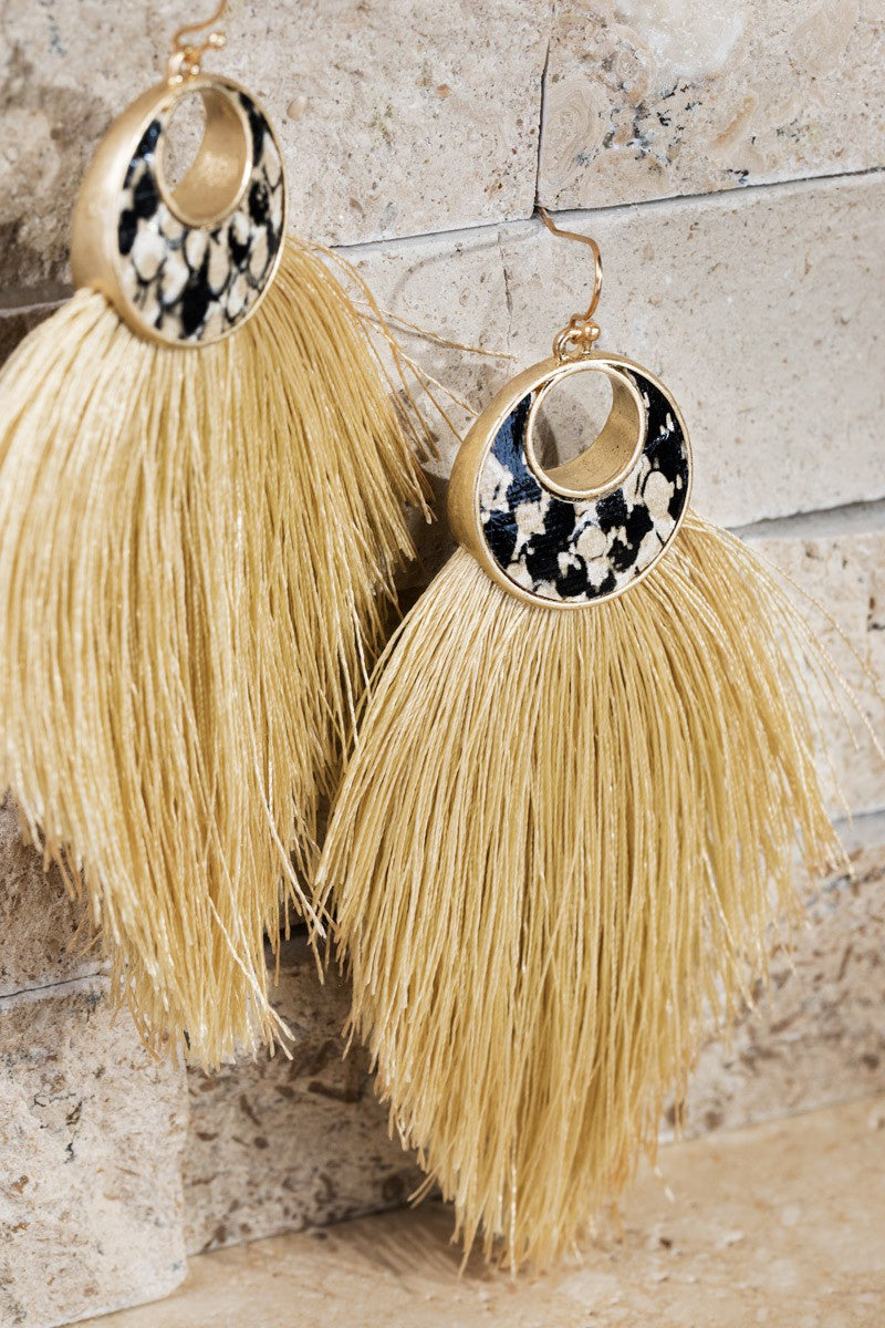 Thinking About You Tassel Earrings