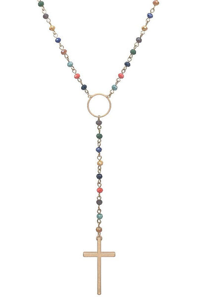 Sweet Guardian Rosary Necklace - Multiple Colors