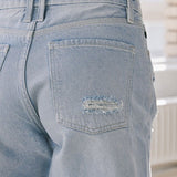 90's Boyfriend Distressed Shorts