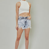 Wherever You Are Acid Wash Shorts