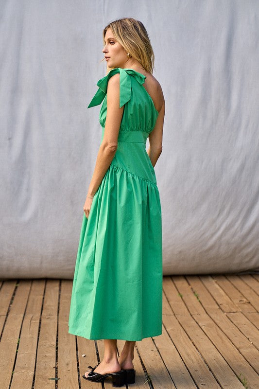 Green Goddess Midi Dress