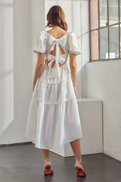 Tied To Perfection Midi Dress