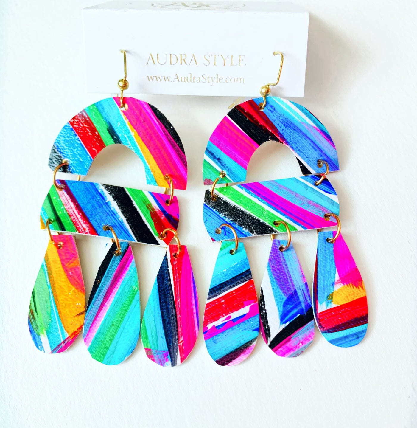 Spring Abstract Drop Earring