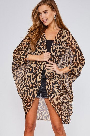 Lose My Breath Leopard Kimono - One Size