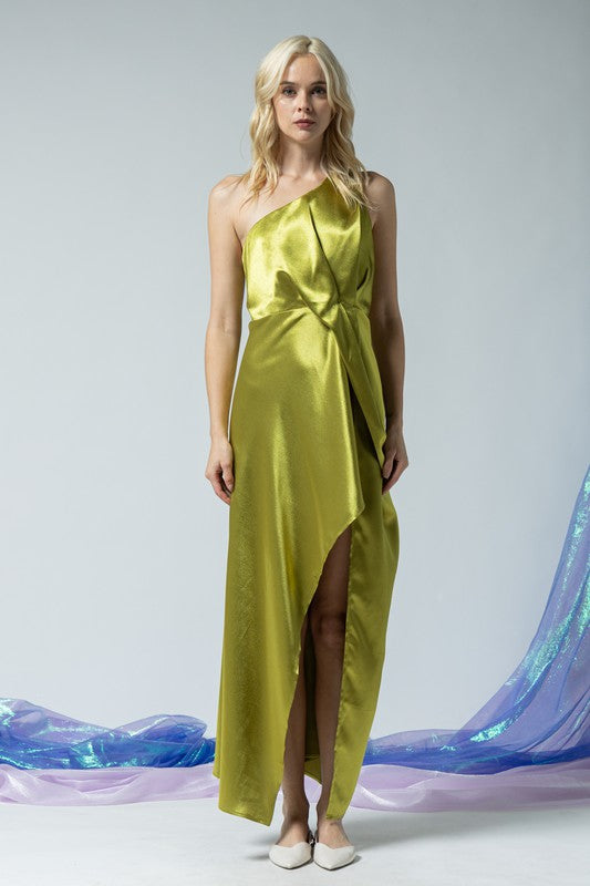 Twist Of Lime Midi Dress