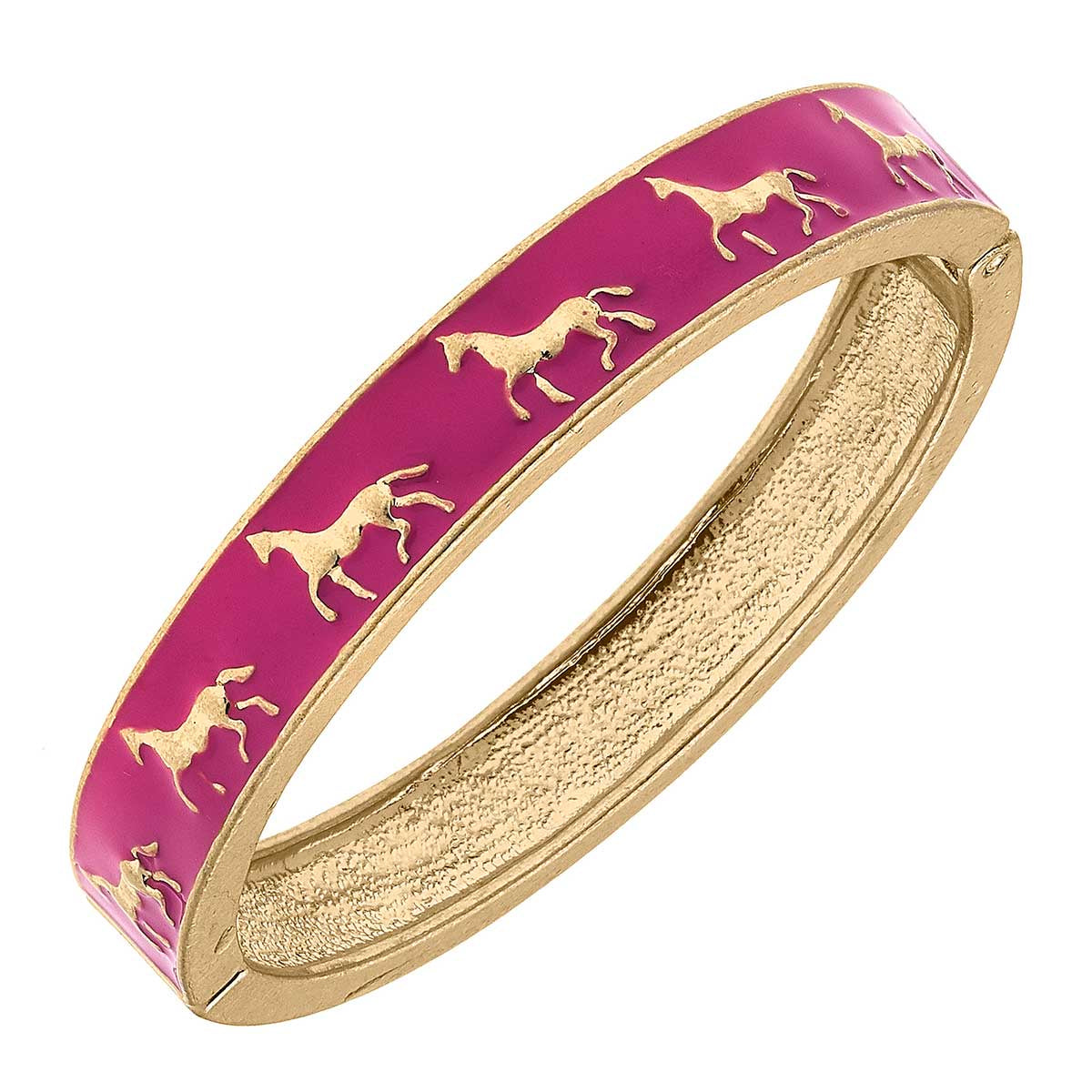 Virginia Equestrian Bracelet - Pink