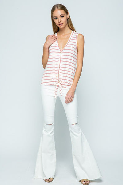 One You Need Bell Bottoms - White