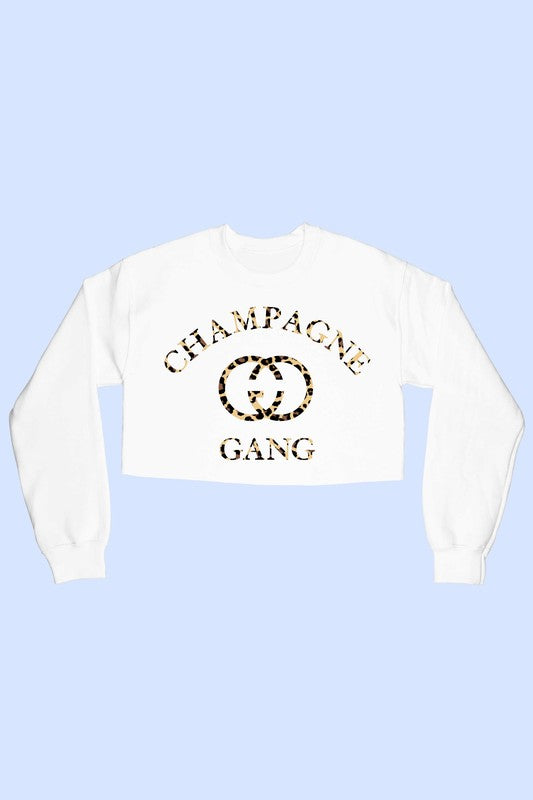 Leopard Champagne Sweatshirt