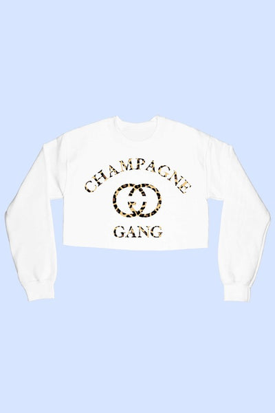 Leopard Champagne Sweatshirt