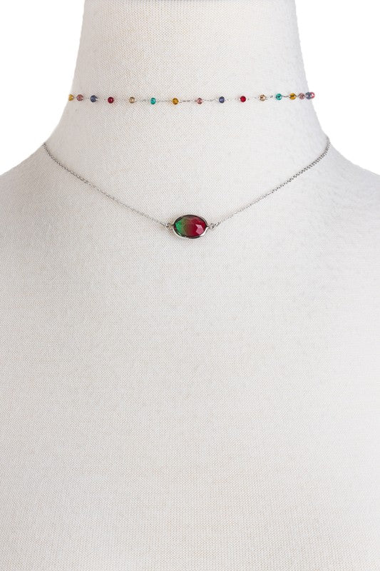 Layered Beaded Choker