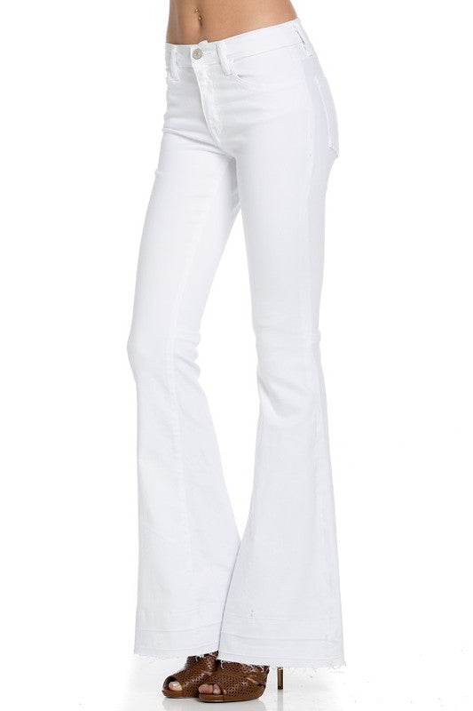 One Call Away White Flare Jeans