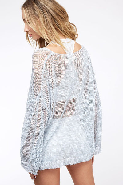 Two-Tone Mesh Top