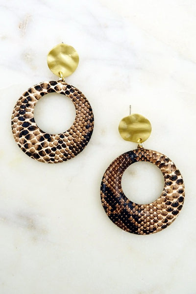 Animal Print Earring