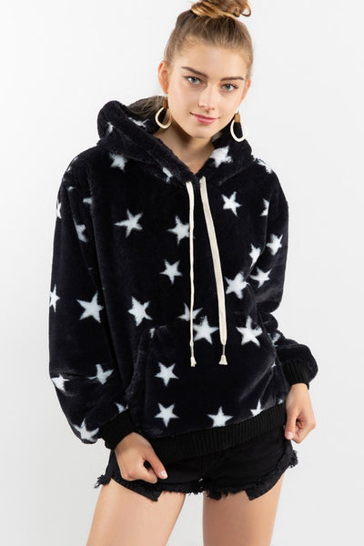 Dark Night Starlight Hoodie Top