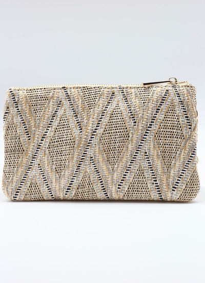 Straw Neutral Lattice Bag