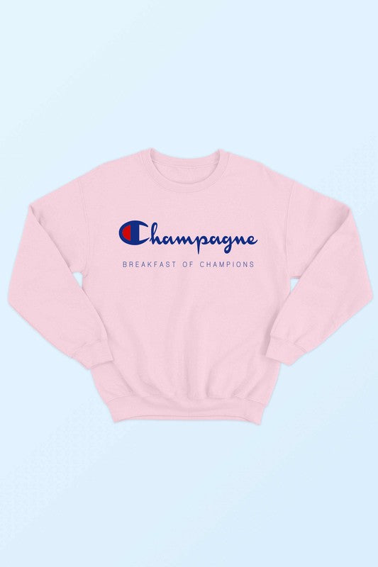 Champagne Breakfast Graphic Sweatshirt