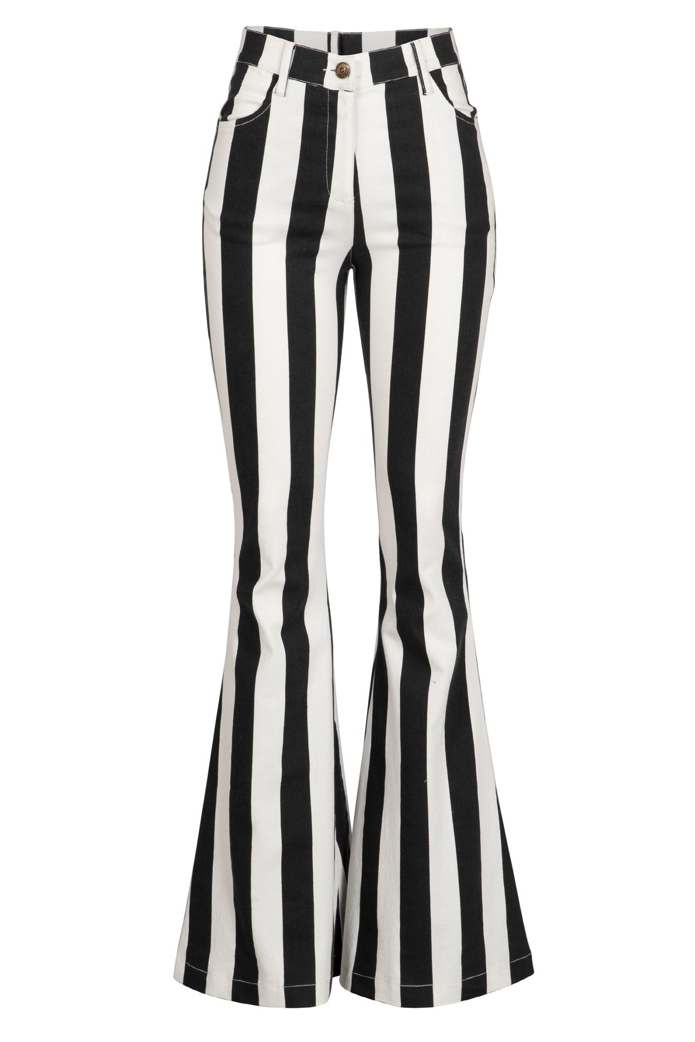 Here For It Striped Jeans