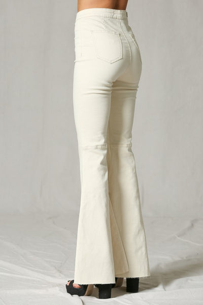 Step On Out White Flare Jeans