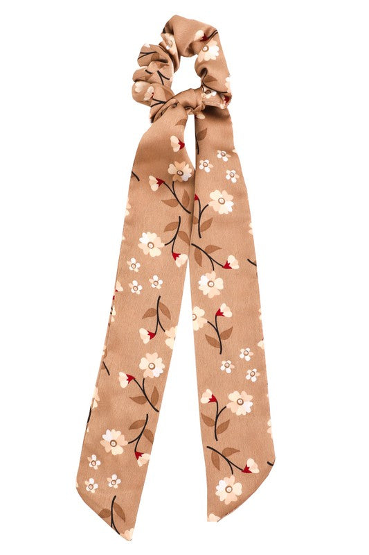 Flower Tail Hair Scrunchies Set - Multiple Colors