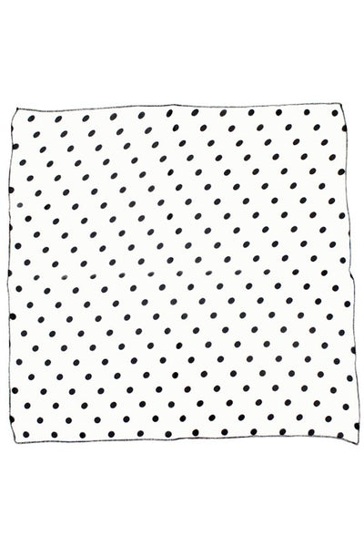Polka Dot Print Square Scarf