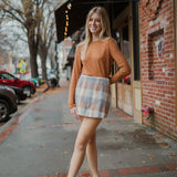 Little Town Plaid Skort