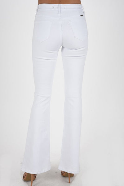 All Caught Up White Flare Jeans