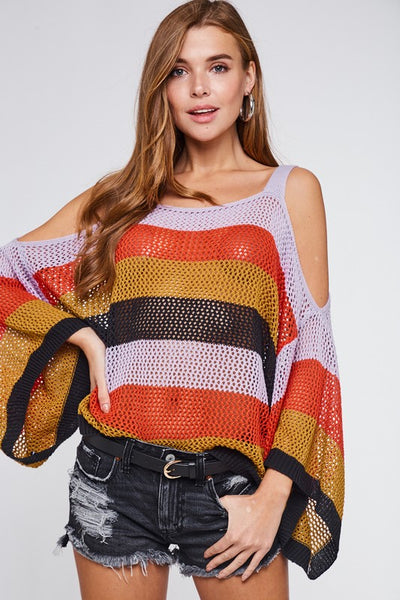 Spin the Record Knit Top