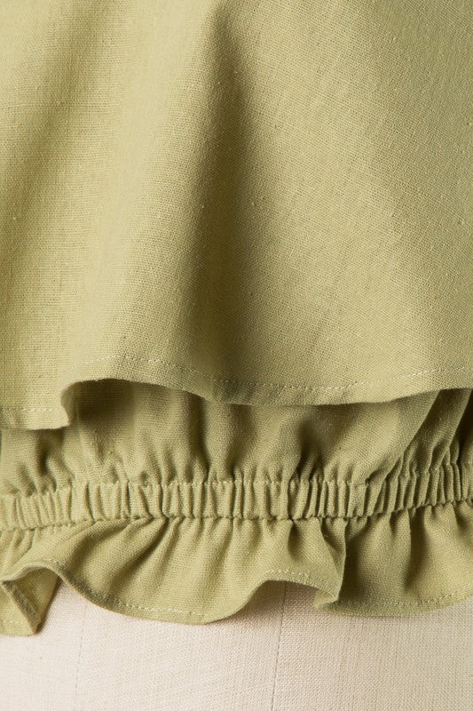 All Around Amazed Ruffled Crop Top
