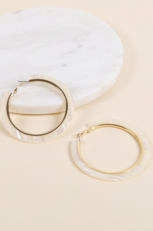 In Circles Acrylic Earrings