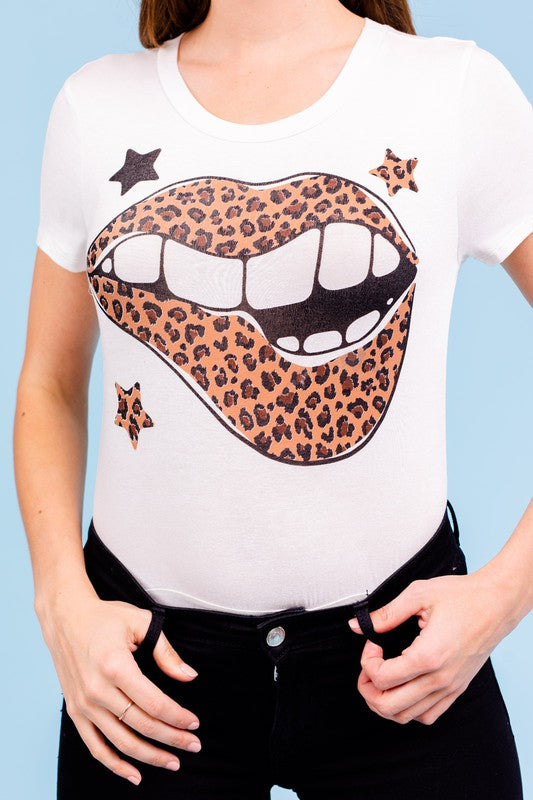 Cheetah Lips Bodysuit