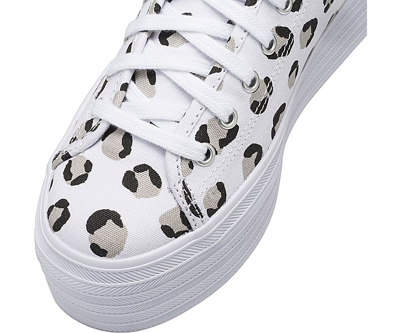 Leopard Triple Platform Sneakers