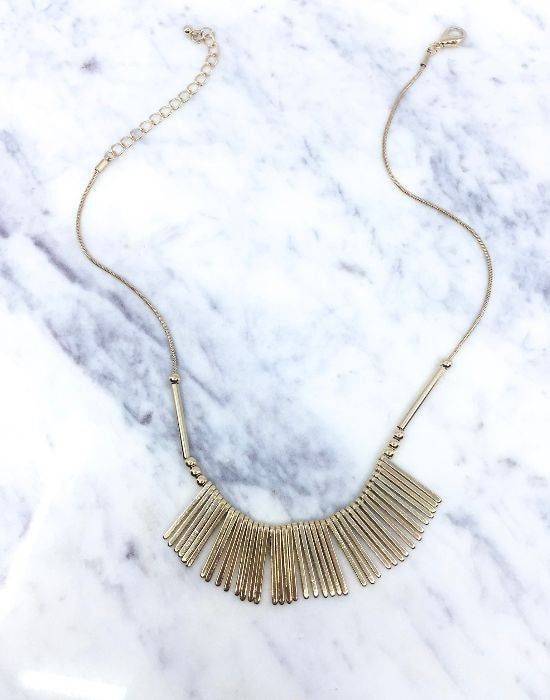 Multi Bar Necklace in Gold