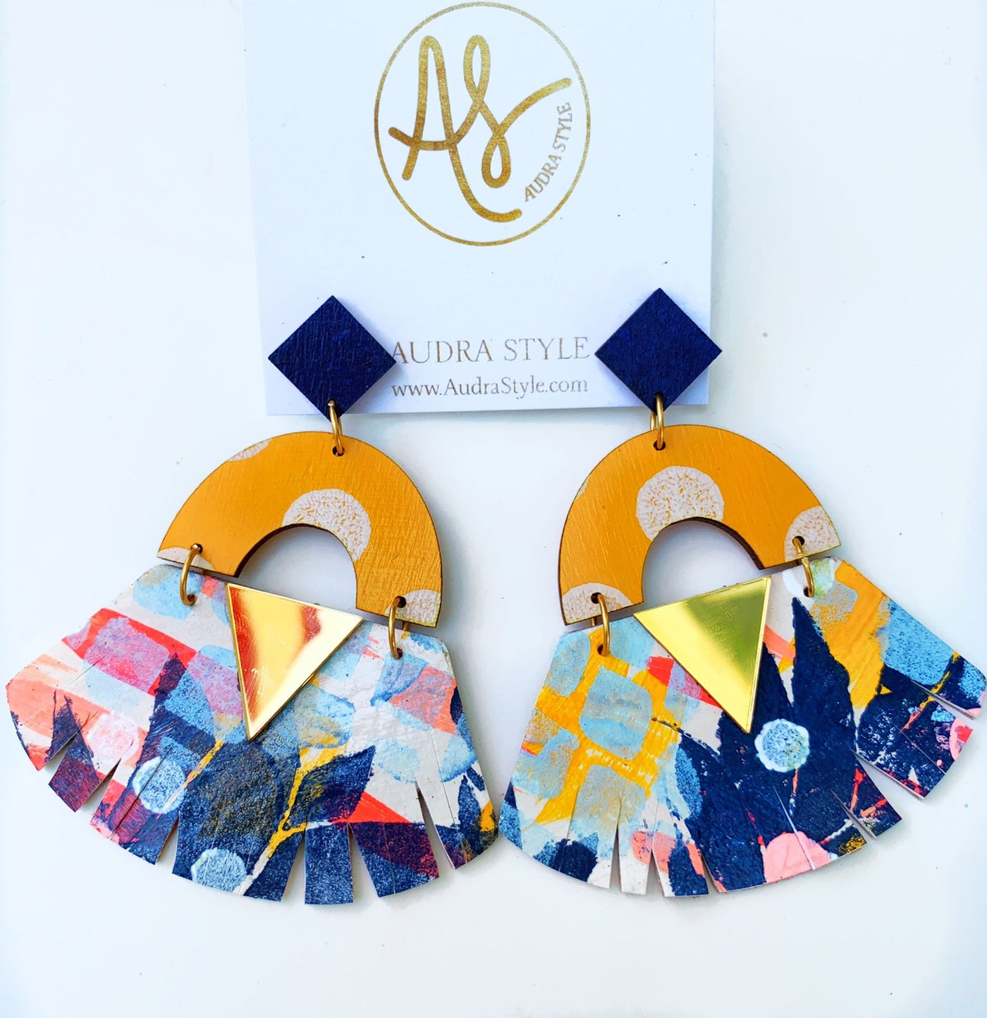Ryan Hawaiian Navy Earring