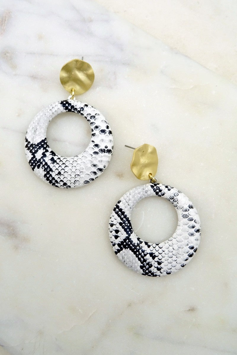 Animal Print Earring