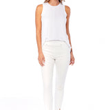 Fyre Split Hem Jeans - White