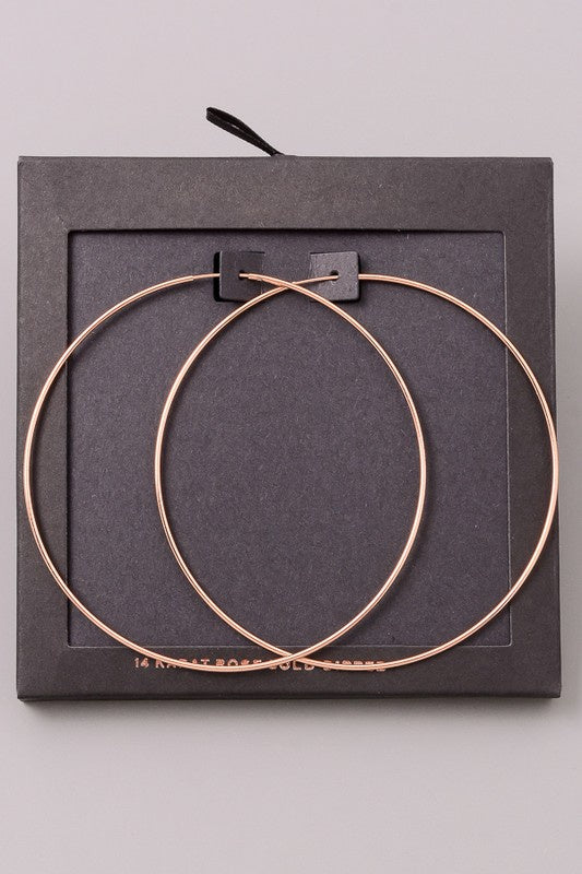 Jumping through Big Hoops - Rose Gold