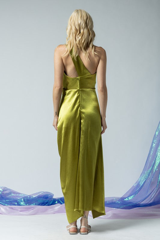 Twist Of Lime Midi Dress