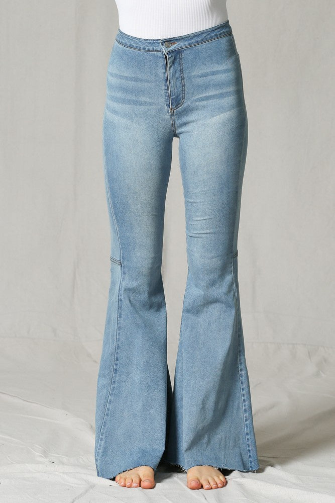 Just The Same Light Wash Flare Jeans