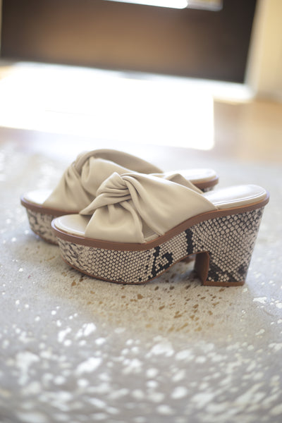 Morgans - Cross Over Platform Heel