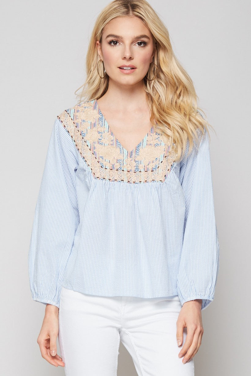 Turn Around Embroidered Top