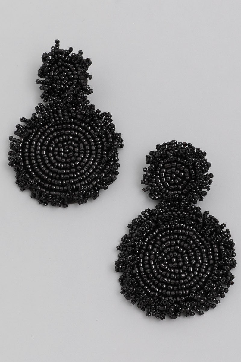 You Are The One Seed Beaded Drop Earring