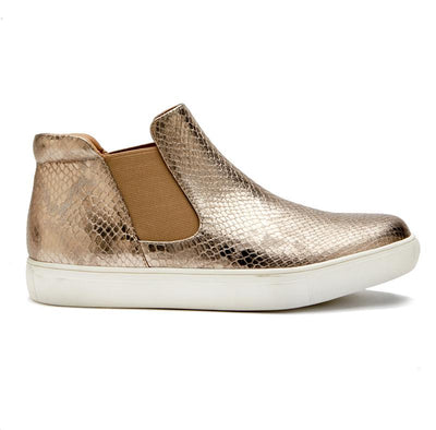 Harlan Rosegold Snake Sneaker