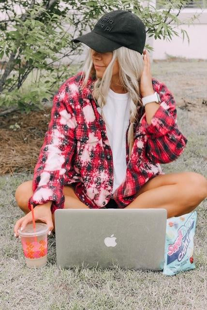 In the Know Acid Washed Flannel