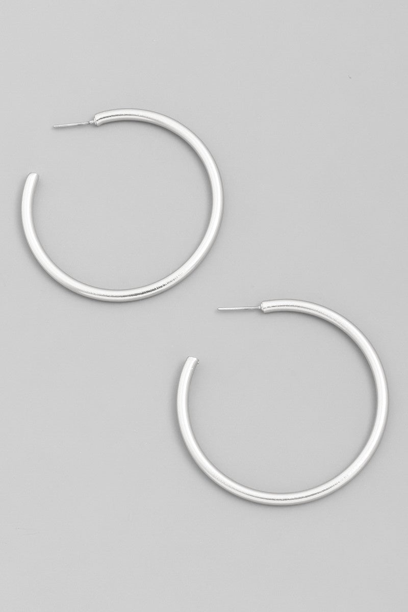 Small C Hoop Earrings