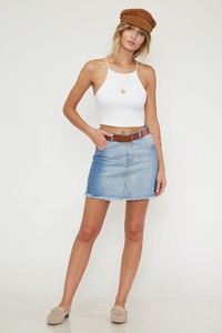 The Peachy Denim Skirt
