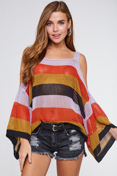 Spin the Record Knit Top