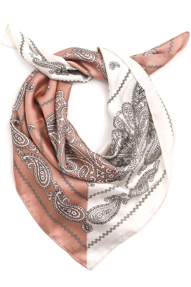 Two Toned Paisley Scarf