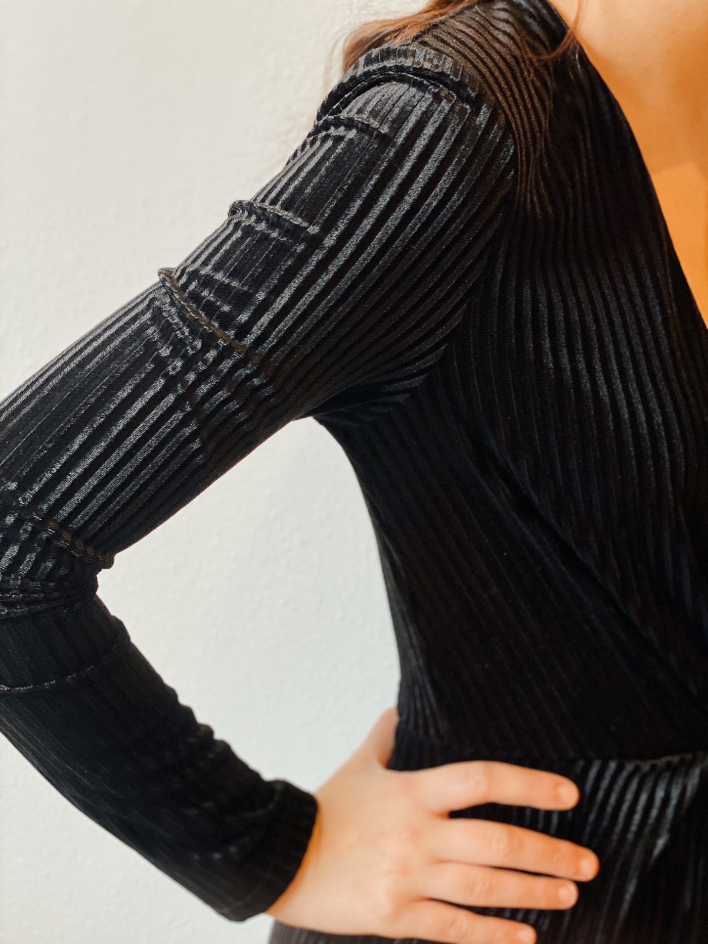 Gathered Up Black Jumpsuit