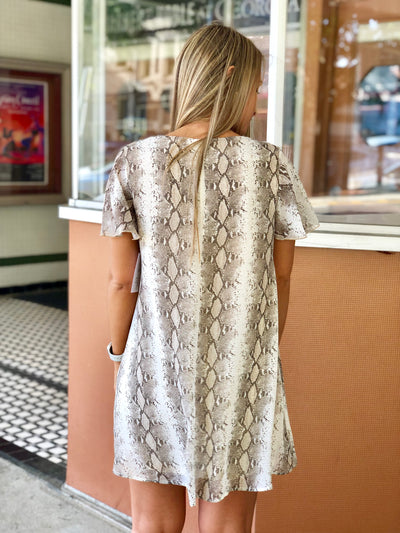 Make It Last Snake Print Dress